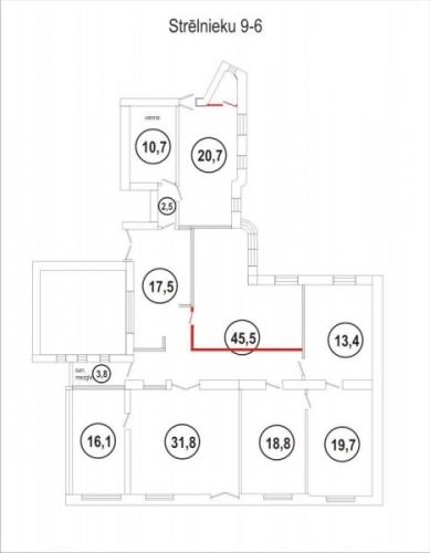 Izīrē biroju, Strēlnieku iela 9, Rīga, Labais krasts, Centrs / 1 428 € 17