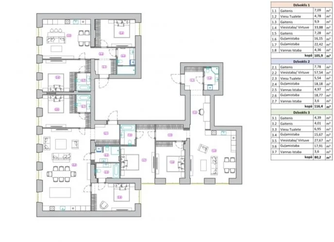 Продажа квартиры, Raiņa bulvāris 2, Rīga, Labais krasts, Centrs / 1 050 000 € 23
