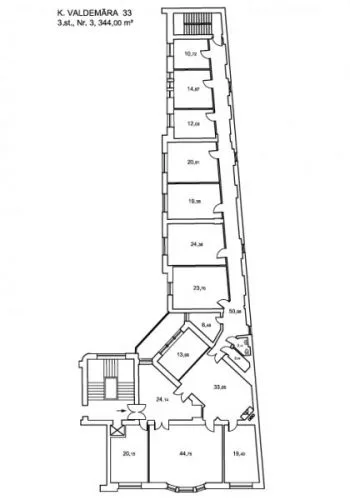 Office For Rent, Valdemāra street 33, Rīga, Labais krasts, Centrs / 3 340 € 13