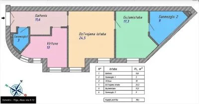 Pārdod dzīvokli, Akas iela 8, Rīga, Labais krasts, Centrs / 215 000 € 8