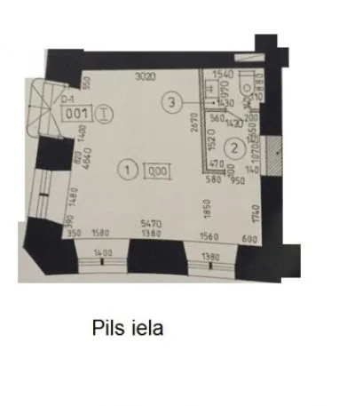 Izīrē tirdzniecības telpas, Pils iela 9, Rīga, Labais krasts, Vecrīga / 400 € 7