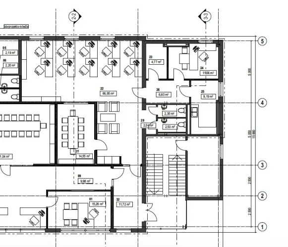 Office For Rent, Bērzaunes street 9, Rīga, Labais krasts, Centrs / 1 020 € 17