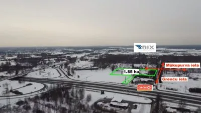Land plot For Sale, Grenču street 2, Rīga, Kreisais krasts, Šampēteris / 1 386 375 € 1