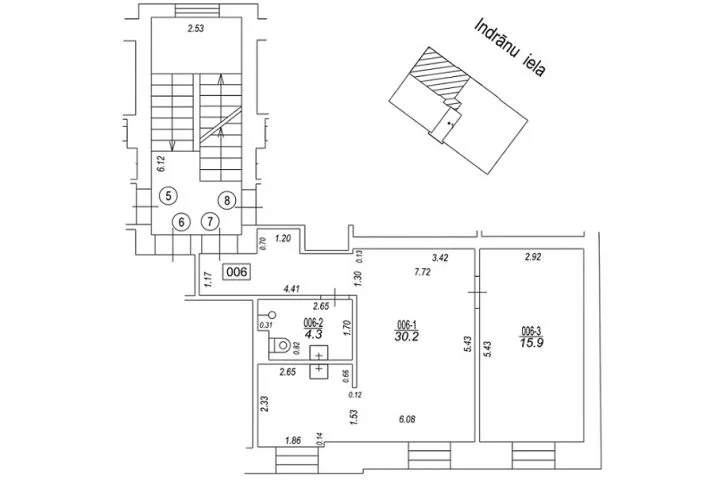 Apartment For Sale, Indrānu street 17, Rīga, Labais krasts, Centrs / 100 000 € 21