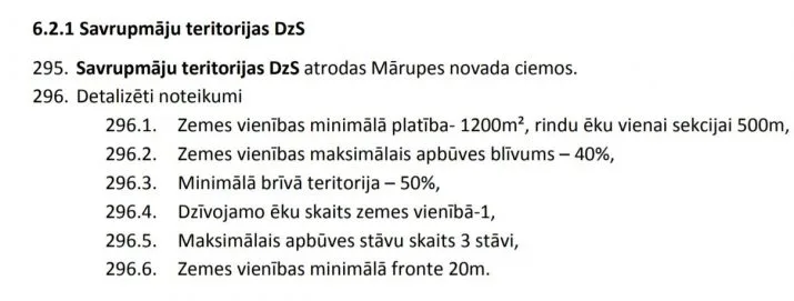 Land plot For Sale, Lapiņu dambis -, Mārupes novads, Tīraine / 200 000 € 10