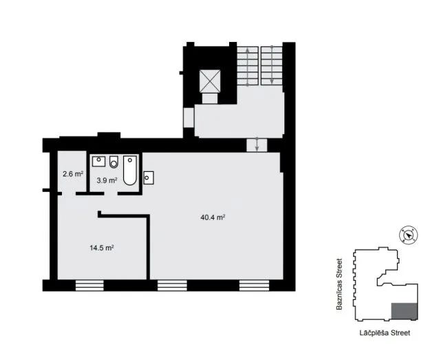 Pārdod dzīvokli, Lāčplēša iela 13, Rīga, Labais krasts, Centrs / 147 360 € 9