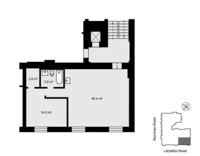 Pārdod dzīvokli, Lāčplēša iela 13, Rīga, Labais krasts, Centrs / 147 360 € 9
