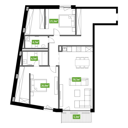 Продажа квартиры, Pulkveža Brieža улица 35, Rīga, Labais krasts, Centrs / 250 000 € 21