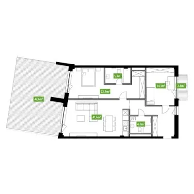 Apartment For Sale, Pulkveža Brieža street 35, Rīga, Labais krasts, Centrs / 228 000 € 3