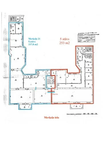 Izīrē biroju, Merķeļa iela 21, Rīga, Labais krasts, Centrs / 1 771 € 22
