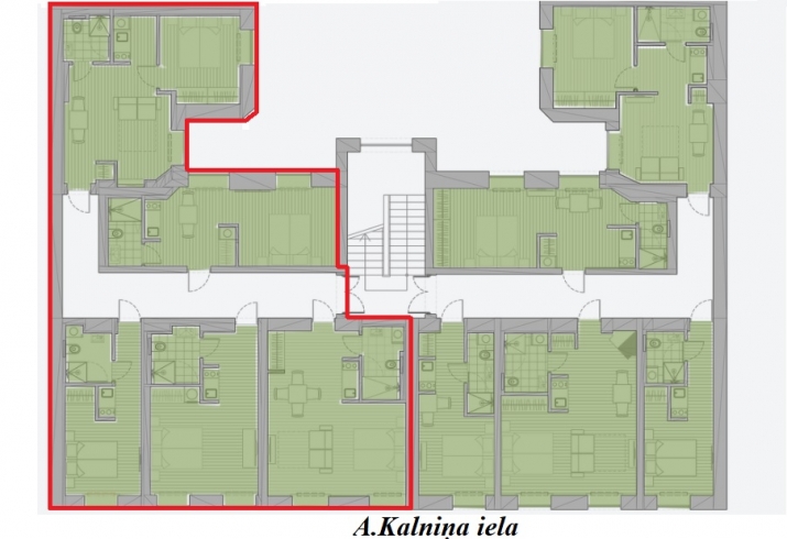 Pārdod dzīvokli, Alfrēda Kalniņa iela 1, Rīga, Labais krasts, Centrs / 358 191 € 20