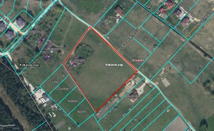 Land plot For Sale, Pundiņi 2, Ķekavas novads, Ķekavas pagasts, Krogsils / 140 000 € 11