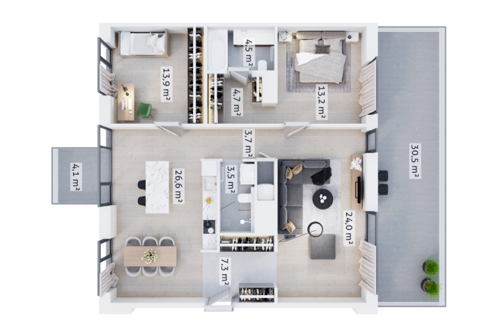 Pārdod dzīvokli, Rupniecības iela 25, Rīga, Labais krasts, Centrs / 350 000 € 13
