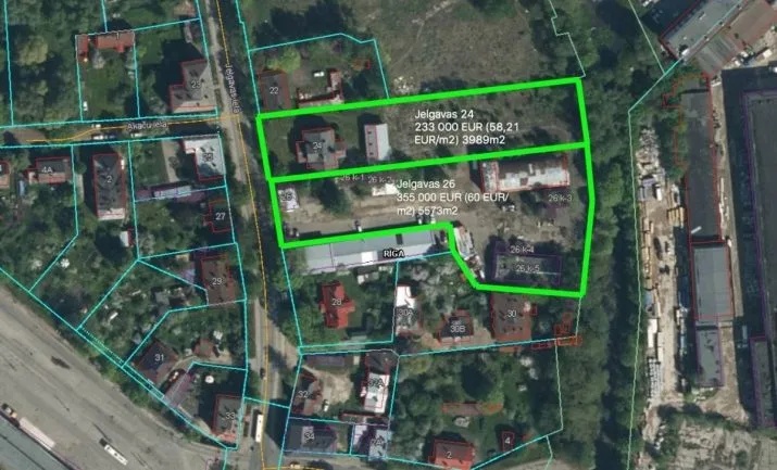 Land plot For Sale, Jelgavas street 24, Rīga, Kreisais krasts, Torņkalns / 336 000 € 8