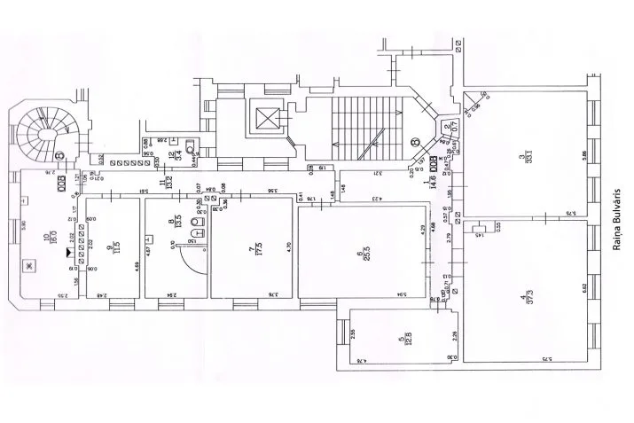 Продажа офиса, Raiņa bulvāris 3, Rīga, Labais krasts, Centrs / 399 000 € 15
