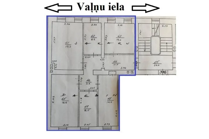 Izīrē biroju, Vaļņu iela 32, Rīga, Labais krasts, Vecrīga / 571 € 15