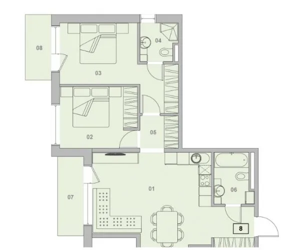 Izīrē dzīvokli, Ikšķiles iela 1, Jūrmala, Dzintari / 1 600 € 25