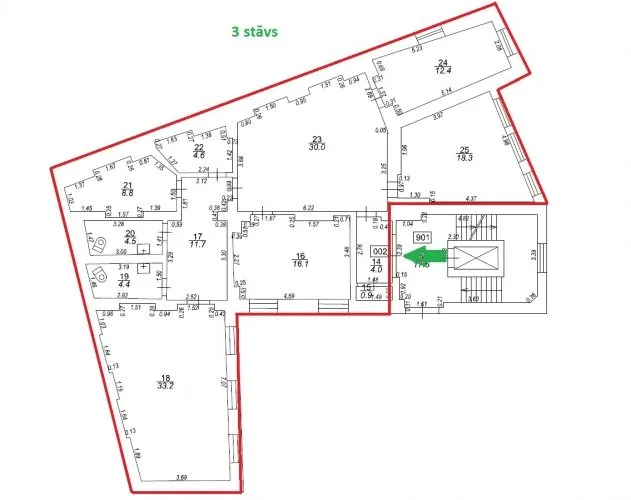 Office For Rent, Kaļķu street 11A, Rīga, Labais krasts, Vecrīga / 745 € 12