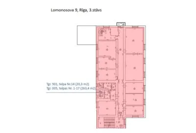 Izīrē biroju, Lomonosova iela 9, Rīga, Labais krasts, Maskavas forštate / 2 370 € 16