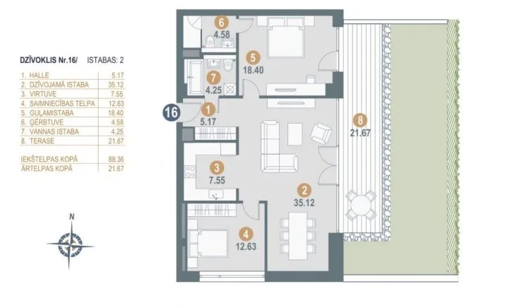 Pārdod dzīvokli, Jaunā Mežaparka iela 36, Rīga, Labais krasts, Mežaparks / 297 000 € 11