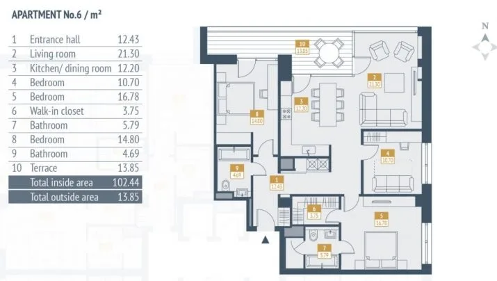 Pārdod dzīvokli, Jaunā Mežaparka iela 36, Rīga, Labais krasts, Mežaparks / 351 524 € 21