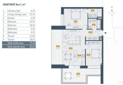 Apartment For Sale, Jaunā Mežaparka street 36, Rīga, Labais krasts, Mežaparks / 286 000 € 11