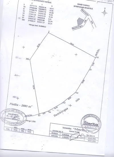Продажа земли, Hamburgas улица 18, Rīga, Labais krasts, Mežaparks / 355 000 € 6