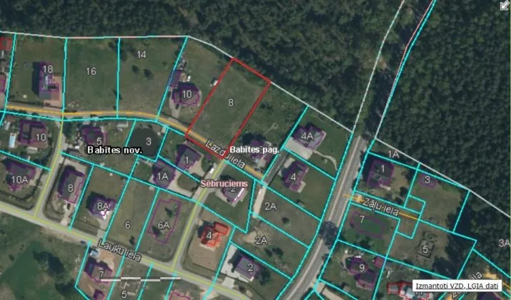 Land plot For Sale, Lazdu street 8, Babītes novads, Babītes pagasts, Sēbruciems / 136 526 € 7