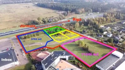 Land plot For Sale, Jūrmalas street 1, Babītes novads, Babītes pagasts, Piņķi / 259 160 € 1