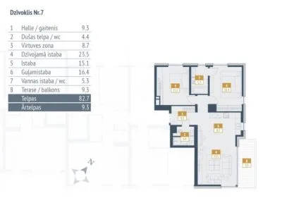 Pārdod dzīvokli, Jaunā Mežaparka iela 34, Rīga, Labais krasts, Mežaparks / 231 000 € 7