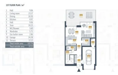 Продажа дома, Jaunā Mežaparka улица 46, Rīga, Labais krasts, Mežaparks / 599 100 € 19