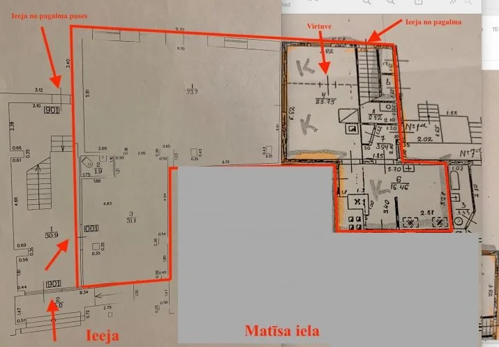 Izīrē tirdzniecības telpas, Matīsa iela 28A, Rīga, Labais krasts, Centrs / 1 000 € 11