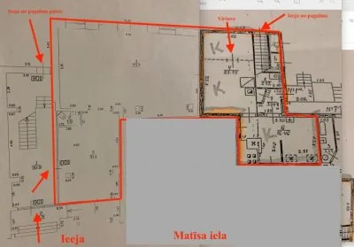 Izīrē tirdzniecības telpas, Matīsa iela 28A, Rīga, Labais krasts, Centrs / 1 000 € 11