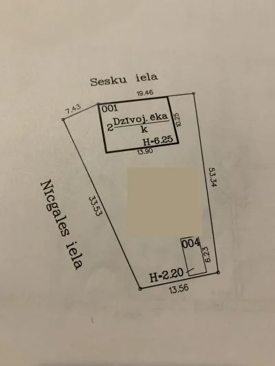 Izīrē māju, Sesku iela 4, Rīga, Labais krasts, Dārzciems / 1 400 € 25