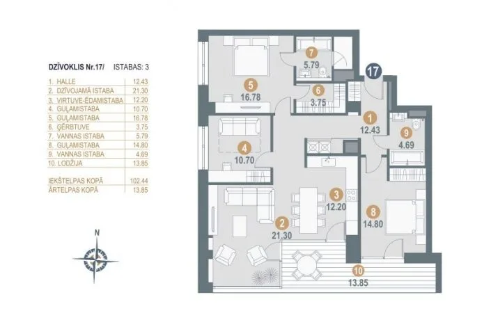 Pārdod dzīvokli, Jaunā Mežaparka iela 36, Rīga, Labais krasts, Mežaparks / 358 221 € 24