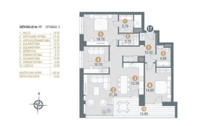 Pārdod dzīvokli, Jaunā Mežaparka iela 36, Rīga, Labais krasts, Mežaparks / 358 221 € 24