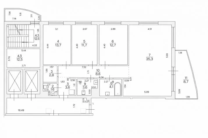 Izīrē dzīvokli, Skanstes iela 29, Rīga, Labais krasts, Centrs / 1 400 € 19