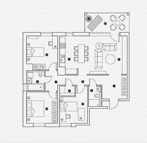 Pārdod dzīvokli, Malduguņu iela 12, Mārupes novads, Mārupe / 295 000 € 14