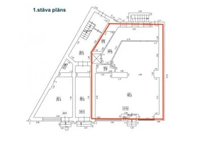 commercial premises For Rent, Krišjāņa Barona street 30, Rīga, Labais krasts, Centrs / 2 500 € 2
