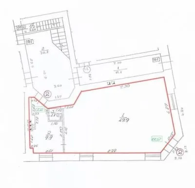 Продажа коммерческой недвижимости, Ierēdņu улица 2, Rīga, Labais krasts, Centrs / 83 000 € 17