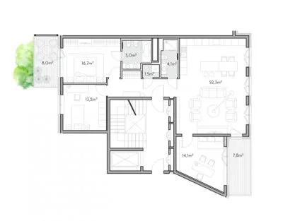 Pārdod dzīvokli, Antonijas iela 17A, Rīga, Labais krasts, Centrs / 475 000 € 16