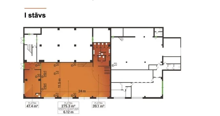 Office For Rent, Ieriķu street 5, Rīga, Labais krasts, Centrs / 1 595 € 9