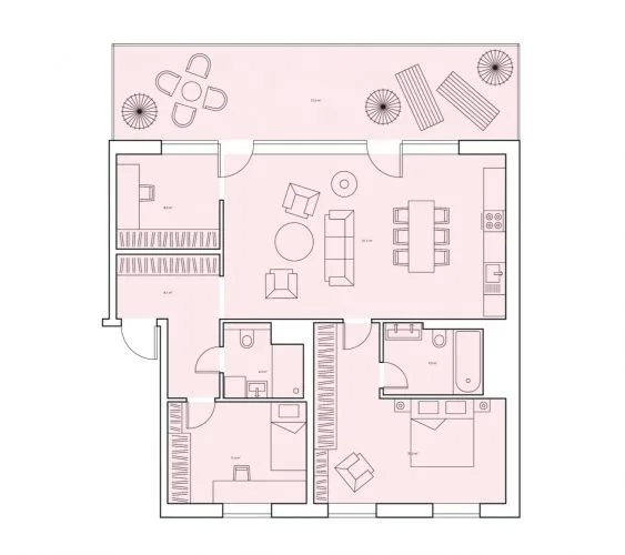 Apartment For Rent, Daibes street 31, Rīga, Kreisais krasts, Šampēteris / 1 800 € 20
