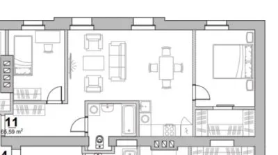 Pārdod dzīvokli, Avotu iela 46, Rīga, Labais krasts, Centrs / 104 944 € 8