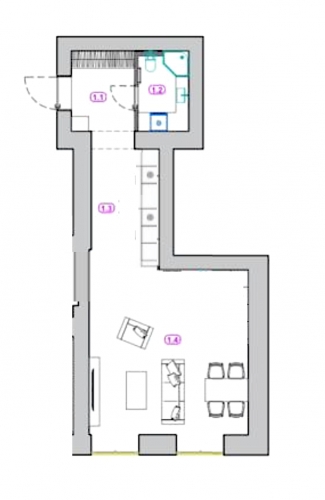Аренда квартиры, Raiņa bulvāris 2, Rīga, Labais krasts, Centrs / 650 € 9