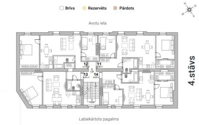 Pārdod dzīvokli, Avotu iela 46, Rīga, Labais krasts, Centrs / 81 906 € 8