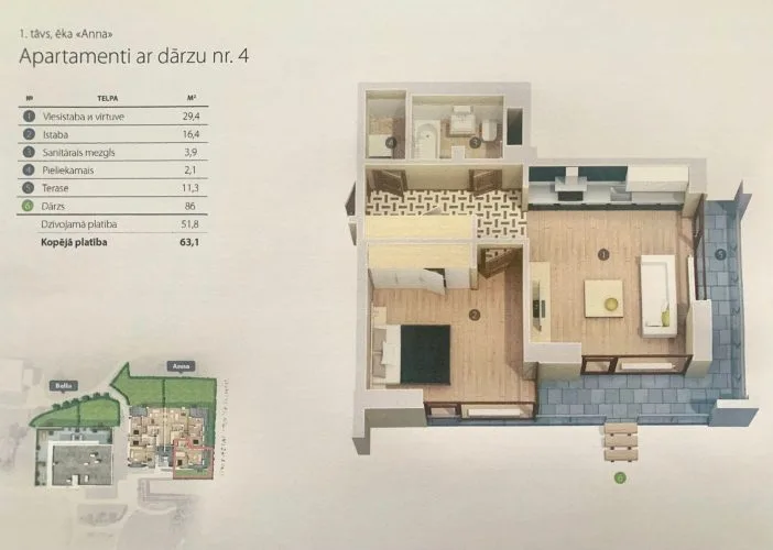 Pārdod dzīvokli, Visbijas prospekts iela 45, Rīga, Labais krasts, Mežaparks / 175 000 € 18