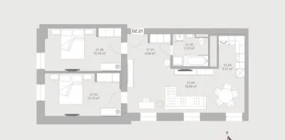 Izīrē dzīvokli, Pernavas iela 41, Rīga, Labais krasts, Centrs / 1 650 € 23