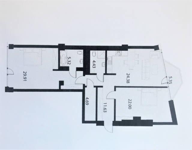 Izīrē dzīvokli, Mežaparka prospekts iela 1, Jūrmala, Dzintari / 1 400 € 8
