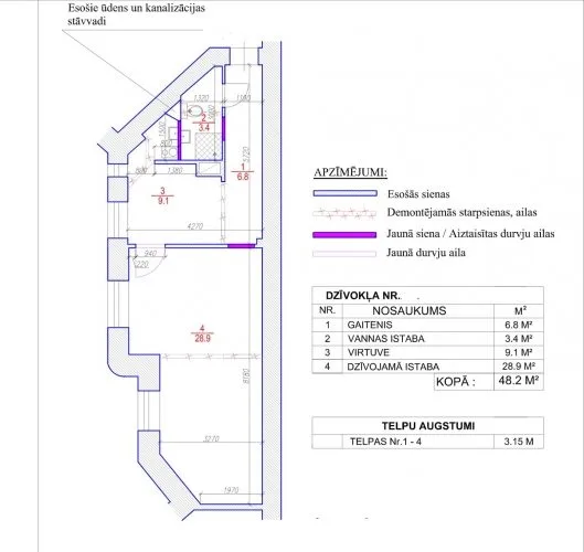 Продажа квартиры, Krišjāņa Valdemāra улица 39, Rīga, Labais krasts, Centrs / 72 000 € 23